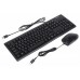 Комплект  KM-72620D USB,  колір чорний. Клавіатура KM-720 + опт.миша OP-620D