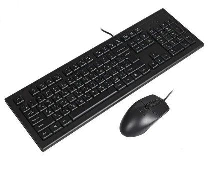 Комплект клавиатура+мышка A4TechKR-85+OP-720, USB, Черная