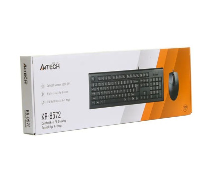 Комплект клавиатура+мышка A4TechKR-85+OP-720, USB, Черная