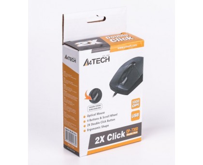 Мышь A4Tech OP-730D USB, черная