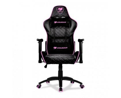 Кресло игровое ARMOR One EVA, черный+розовый