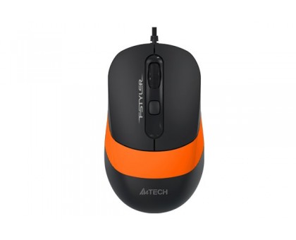 Мышь A4Tech Fstyler FM10 (Orange), USB, цвет черный+оранжевый