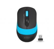 Мышь беспроводная A4Tech Fstyler FG10 (Blue), USB, цвет черный+голубой