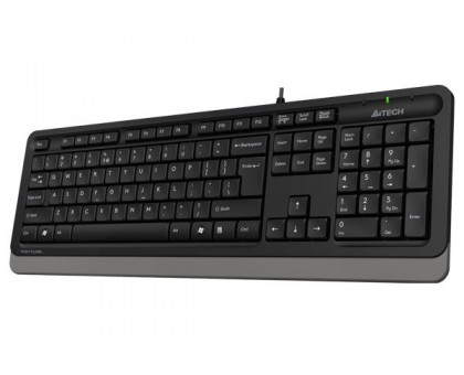 Клавиатура A4Tech Fstyler FK10 (Grey), USB, черный+серый