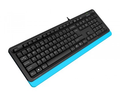 Клавіатура A4Tech Fstyler FK10 (Blue) , USB, чорний+ блакитний
