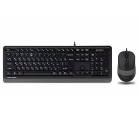 A4Tech Fstyler F1010, комплект проволочный клавиатура с мышью, USB, черный+серый цвет