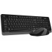 A4Tech Fstyler FG1010, комплект бездротовий клавіатура з мишою, чорний+сірий колір