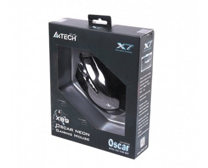 Мышь игровая A4Tech X89 Maze Oscar Neon, USB