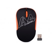 Миша A4-G3-300N USB V-Track  , бездротова, 1000dpi, чорний + помаранчевий