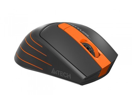 Мышь беспроводная A4Tech Fstyler FG30 (Orange), USB, цвет черный+оранжевый