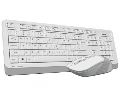 A4Tech Fstyler FG1010, комплект бездротовий клавіатура з мишою, білий+сірий колір