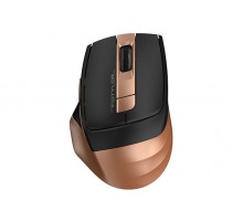 Мышь беспроводная A4Tech Fstyler FG35, USB, цвет черный+бронза