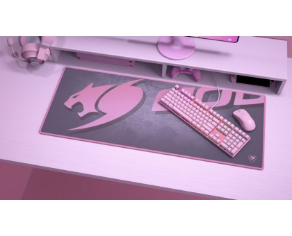 Коврик для мыши Cougar Arena X, розовый с рисунком.