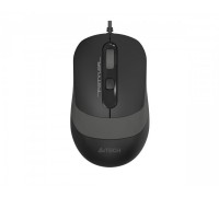 Мышь A4Tech Fstyler FM10S (Grey), бесшумная, USB, цвет черный+серый