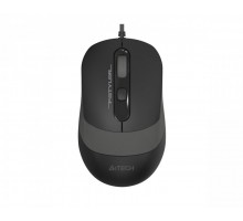 Мышь A4Tech Fstyler FM10S (Grey), бесшумная, USB, цвет черный+серый