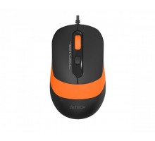 Мышь A4Tech Fstyler FM10S (Orange), бесшумная, USB, цвет черный+оранжевый