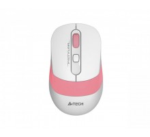 Мышь беспроводная A4Tech Fstyler FG10 (Pink), USB, цвет белый+розовый