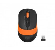 Мышь беспроводная A4Tech Fstyler FG10S (Orange), бесшумная, USB, цвет черный+оранжевый