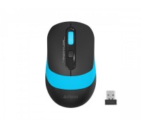 Миша бездротова A4Tech Fstyler FG10S (Blue), безшумна, USB, колір чорний+блакитний