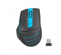 Мышь беспроводная A4Tech Fstyler FG30S (Blue), бесшумная, USB, цвет черный+голубой