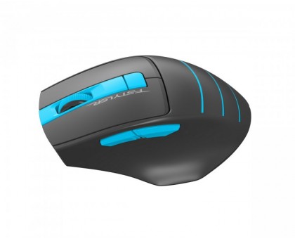 Миша бездротова A4Tech Fstyler FG30S (Blue), безшумна, USB, колір чорний+блакитний