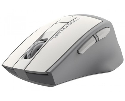 Мышь беспроводная A4Tech Fstyler FG30S (Grey+White), бесшумная, USB, цвет белый+серый