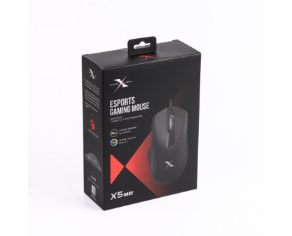 Мышь игровая A4Tech Bloody X5 Max, ESports Gaming X, 10 000 CPI, RGB, черная