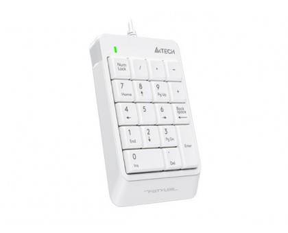 Клавіатура цифрова A4-Tech FK13P, біла, USB