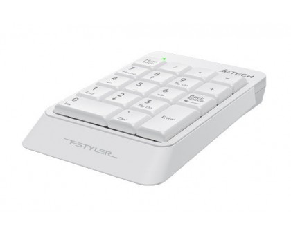 Клавиатура цифровая A4-Tech FK13P, белая, USB