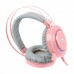 Гарнитура игровая Bloody G521 (Pink) с микрофоном, Hi Fi, 7.1 виртуальный звук, подсветка 7 цветов, USB розовые