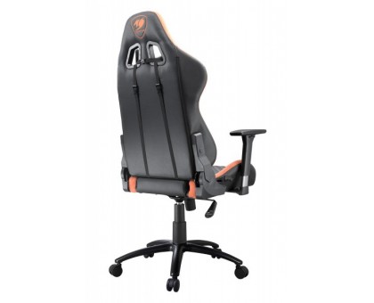 Кресло игровое ARMOR PRO, черный с оранжевым.