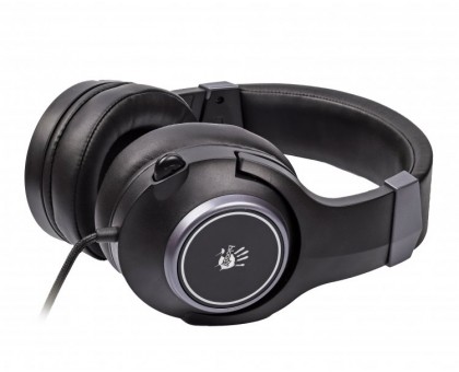 Гарнітура ігрова Bloody G350 (Black) з мікрофоном, Hi Fi, 7.1 віртуальний звук, RGB підсвічування, USB