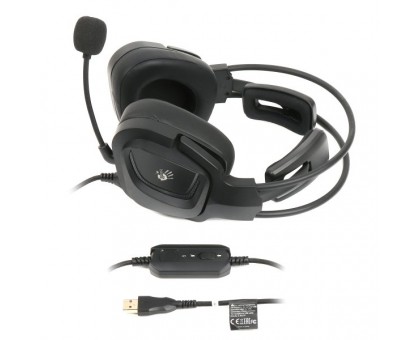 Гарнітура ігрова Bloody G575 (Black) з мікрофоном, Hi Fi, 7.1 віртуальний звук, RGB підсвічування, USB