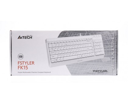 Клавиатура A4Tech Fstyler FK15 (White), USB, цвет белый