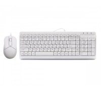A4Tech Fstyler F1512, комплект проволочный клавиатура с мышью, USB, белый цвет