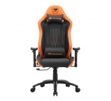Кресло игровое EXPLORE Racing, оранжевый + черный