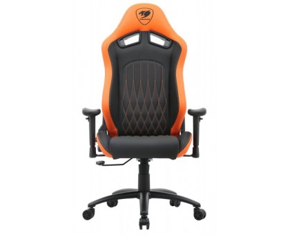 Крісло ігрове EXPLORE Racing, помаранч +чорний