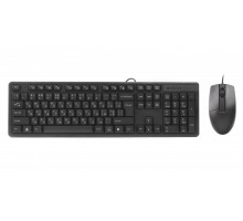Комплект клавіатура+мишка KK-3+OP-330S, USB, Чорна