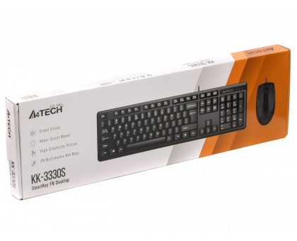 Комплект клавіатура+мишка KK-3+OP-330S, USB, Чорна