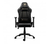 Кресло игровое Cougar OUTRIDER Royal, геймерское, дышащая экокожа, стальной каркас, цвет черный