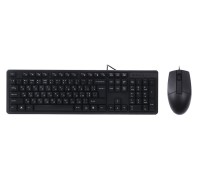 Комплект клавиатура+мышка A4Tech KK-3+OP-330, USB, Черная