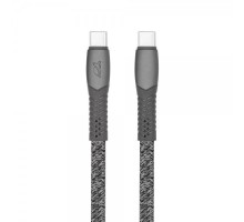 Кабель USB 2.0, PS6105 GR21,Type-C/Type-C, 2,1м, 3А, 60Вт, сірий