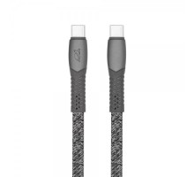 Кабель USB 2.0, PS6105 GR21, Type-C/Type-C, 2,1м, 3А, 60Вт, серый