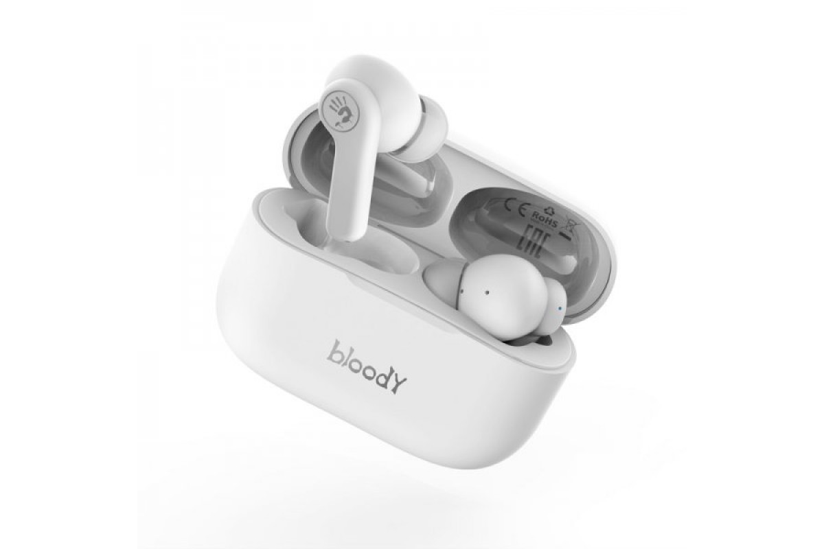 Bloody M30 Bloody (White) Наушники вакуумные вкладыши, беспроводные ...