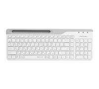 Клавіатура бездротова A4Tech FBK25 (White) Fstyler,  (BT + 2.4 ГГц), з акумулятором, quiet key, колір білий