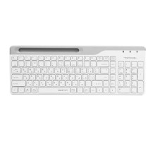 Клавіатура бездротова A4Tech FBK25 (White) Fstyler,  (BT + 2.4 ГГц), з акумулятором, quiet key, колір білий