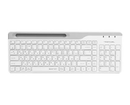 Клавіатура бездротова A4Tech FBK25 (White) Fstyler,  (BT + 2.4 ГГц), з акумулятором, quiet key, колір білий