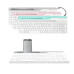 Клавіатура бездротова A4Tech FBK25 (White) Fstyler,  (BT + 2.4 ГГц), з акумулятором, quiet key, колір білий