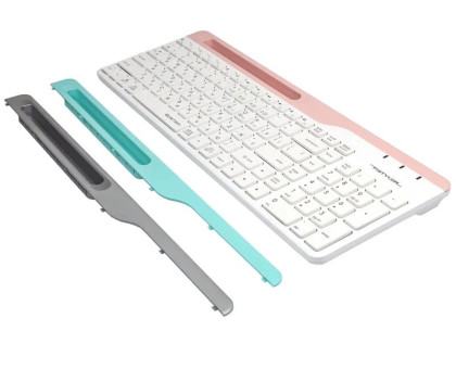 Клавіатура бездротова A4Tech FBK25 (White) Fstyler,  (BT + 2.4 ГГц), з акумулятором, quiet key, колір білий