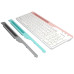 Клавіатура бездротова A4Tech FBK25 (White) Fstyler,  (BT + 2.4 ГГц), з акумулятором, quiet key, колір білий